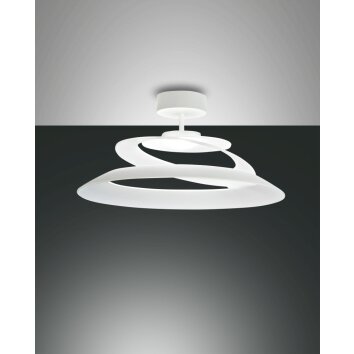 Fabas Luce Aragon Deckenleuchte LED Weiß, 1-flammig