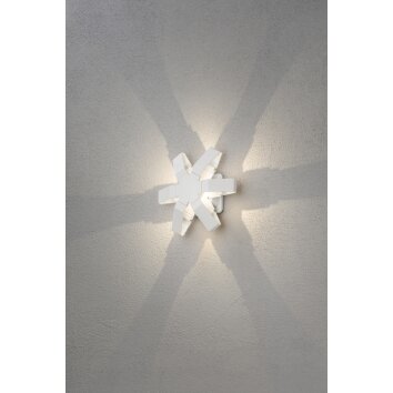 Konstsmide Pescara Wandleuchte LED Weiß, 1-flammig