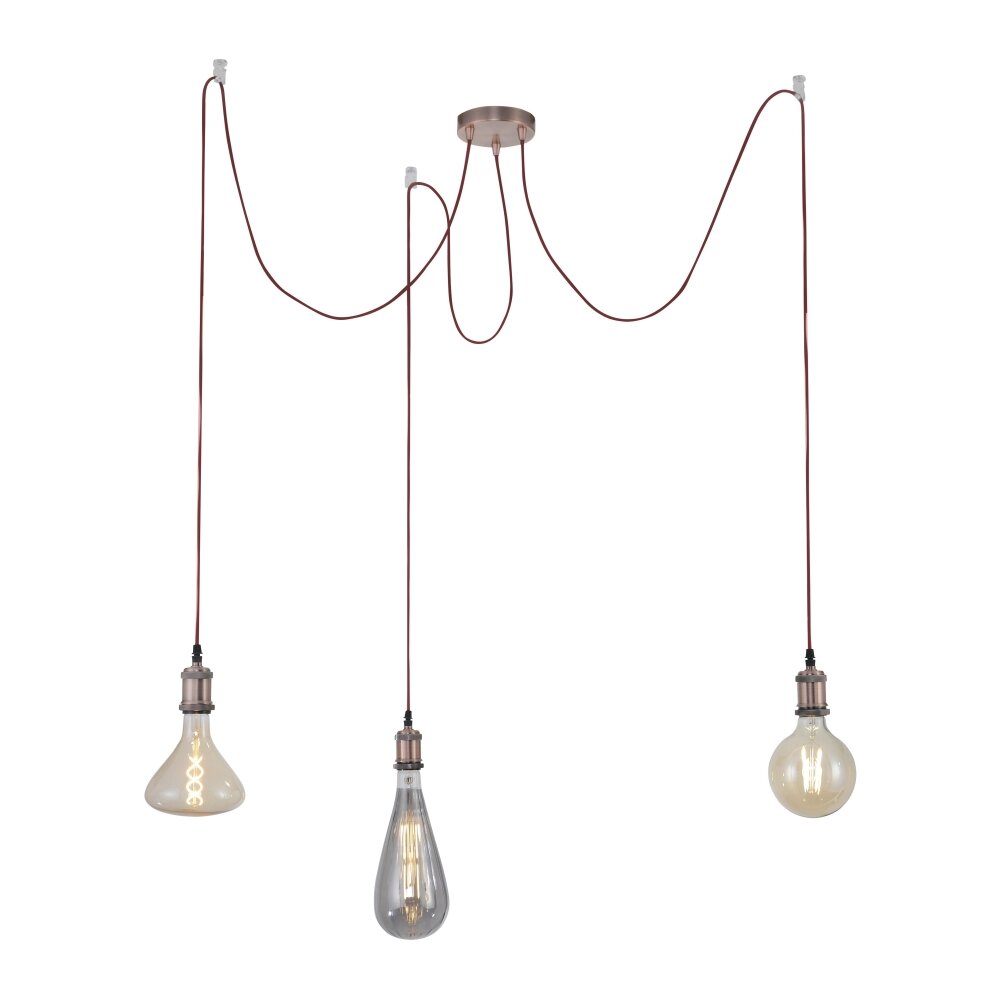 Leuchten Direkt DIY Pendelleuchte Kupferfarben, 3-flammig main product photo