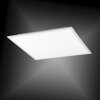 Leuchten Direkt Ls-FLAT Deckenpanel LED Weiß, 1-flammig, Fernbedienung, Farbwechsler