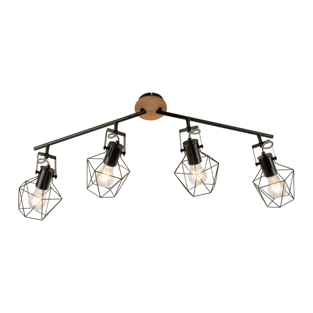 Leuchten Direkt JARO Deckenleuchte Holz hell, 4-flammig main product photo