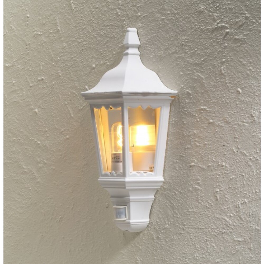 Konstsmide Firenze Außenwandleuchte Weiß, 1-flammig, Bewegungsmelder main product photo