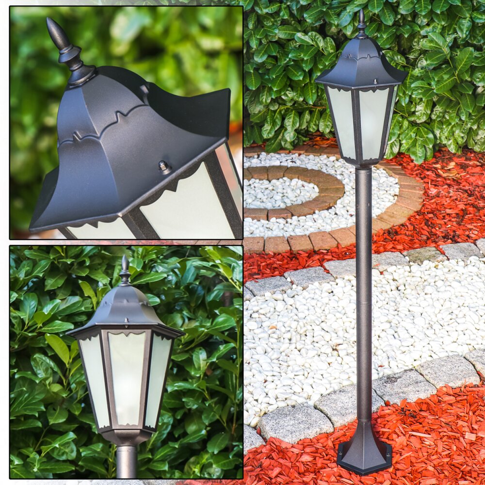 Hongkong Frost Außenstehleuchte Schwarz, 1-flammig main product photo