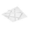 Eglo SORRENTA Wand- und Deckenleuchte LED Kristalloptik, Weiß, 1-flammig