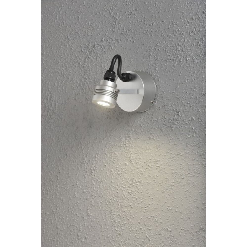 Konstsmide Monza Wandleuchte LED Aluminium, 1-flammig main product photo