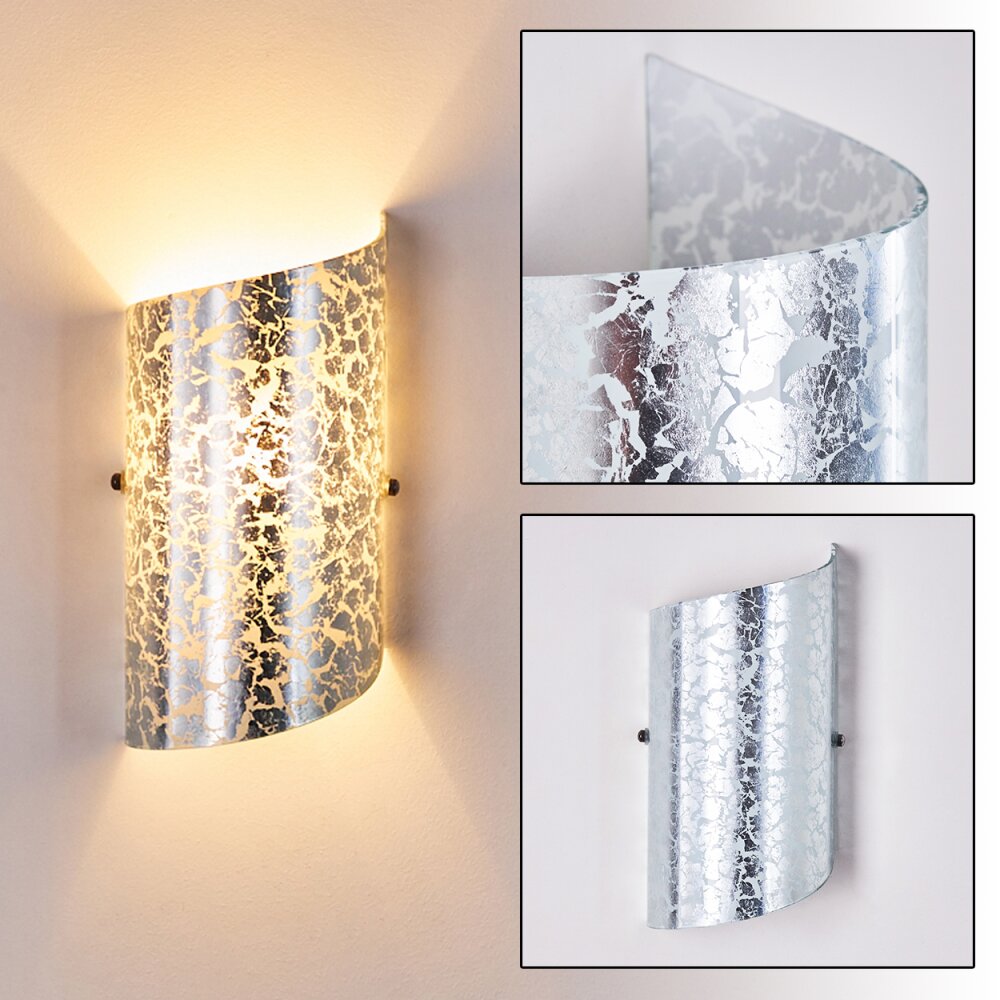 Pordenone Wandleuchte Silber, 1-flammig main product photo