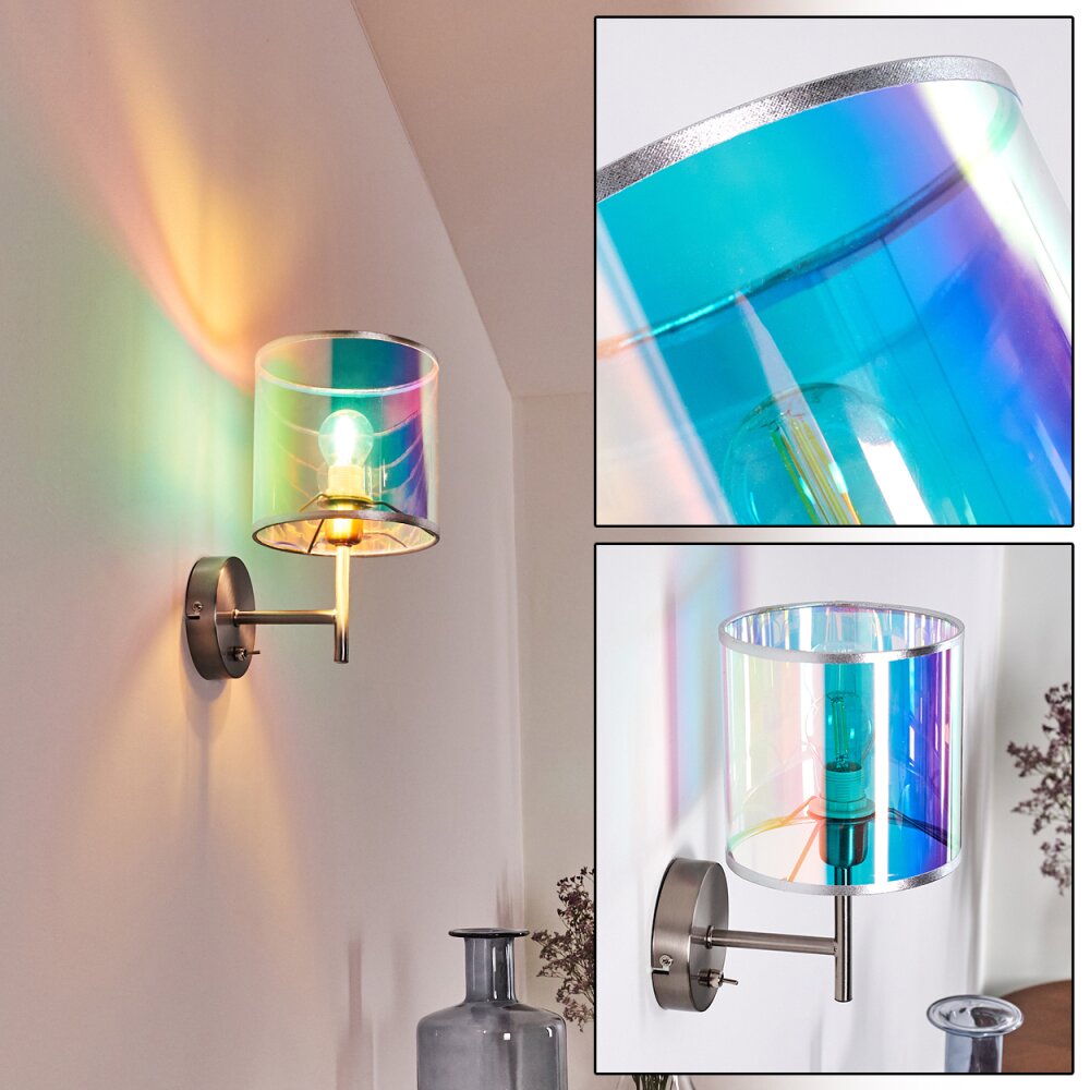 Kaunas Wandleuchte Nickel-Matt, 1-flammig main product photo