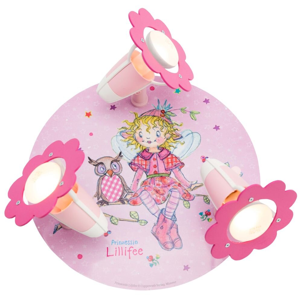 Elobra EULE Rondell Pink, 3-flammig main product photo