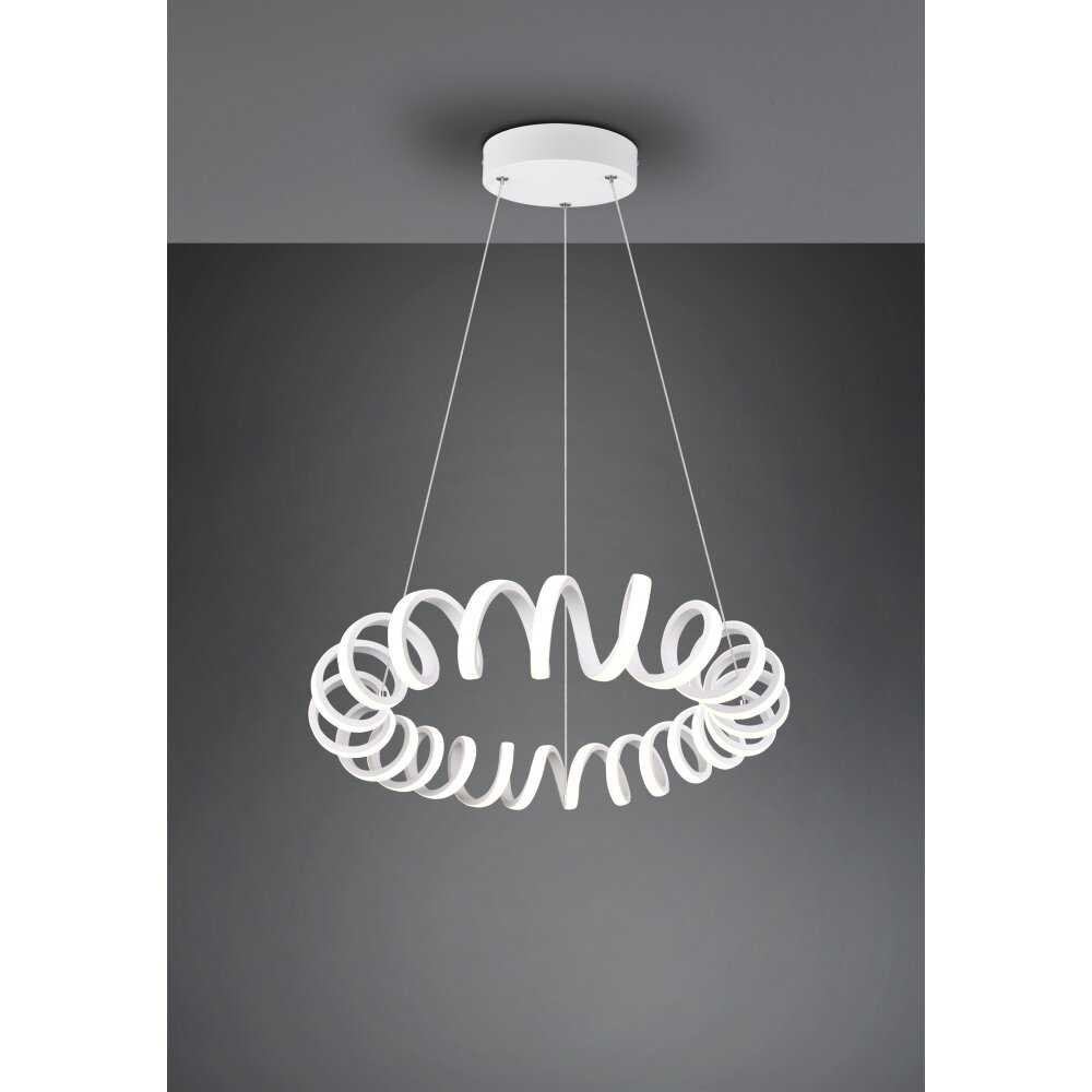 Trio Leuchten Curl Pendelleuchte LED Weiß, 1-flammig main product photo