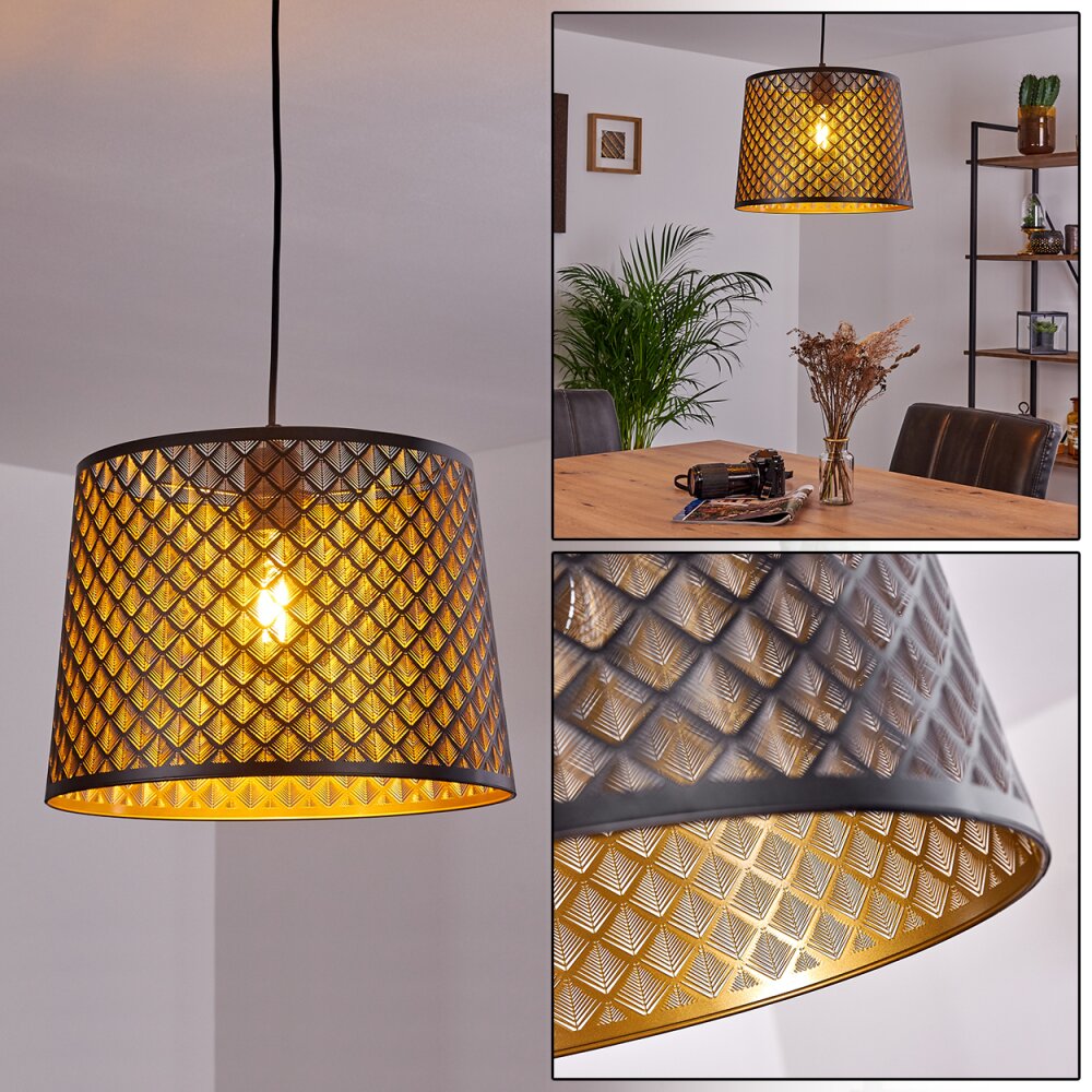 Libreville Hängeleuchte Schwarz, 1-flammig main product photo