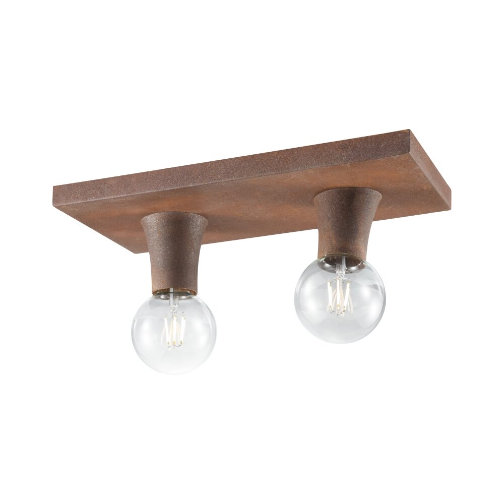 Leuchten Direkt TURN ME Deckenleuchte Rostfarben, 2-flammig main product photo