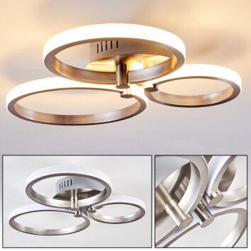 Volonne Deckenleuchte LED Silber, 3-flammig