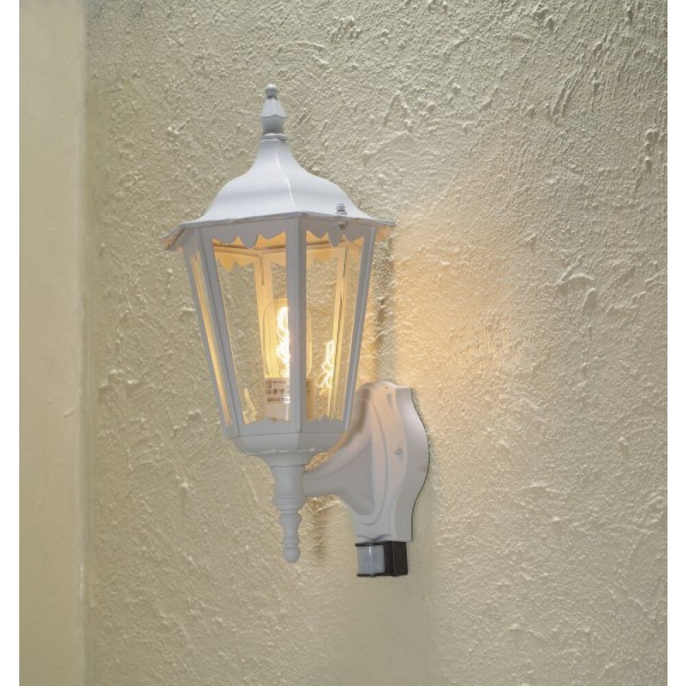 Konstsmide Firenze Wandleuchte Weiß, 1-flammig, Bewegungsmelder main product photo