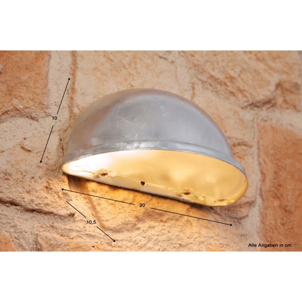 Konstsmide TORINO Wandleuchte Edelstahl, 1-flammig main product photo