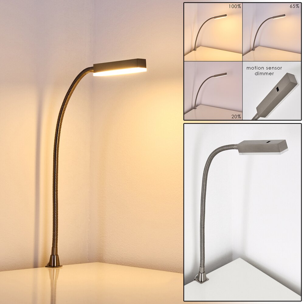 Alamo Bettleuchte Nickel-Matt, 1-flammig, Bewegungsmelder main product photo