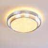 Mirabeau Deckenleuchte LED Aluminium, 2-flammig, Fernbedienung, Farbwechsler