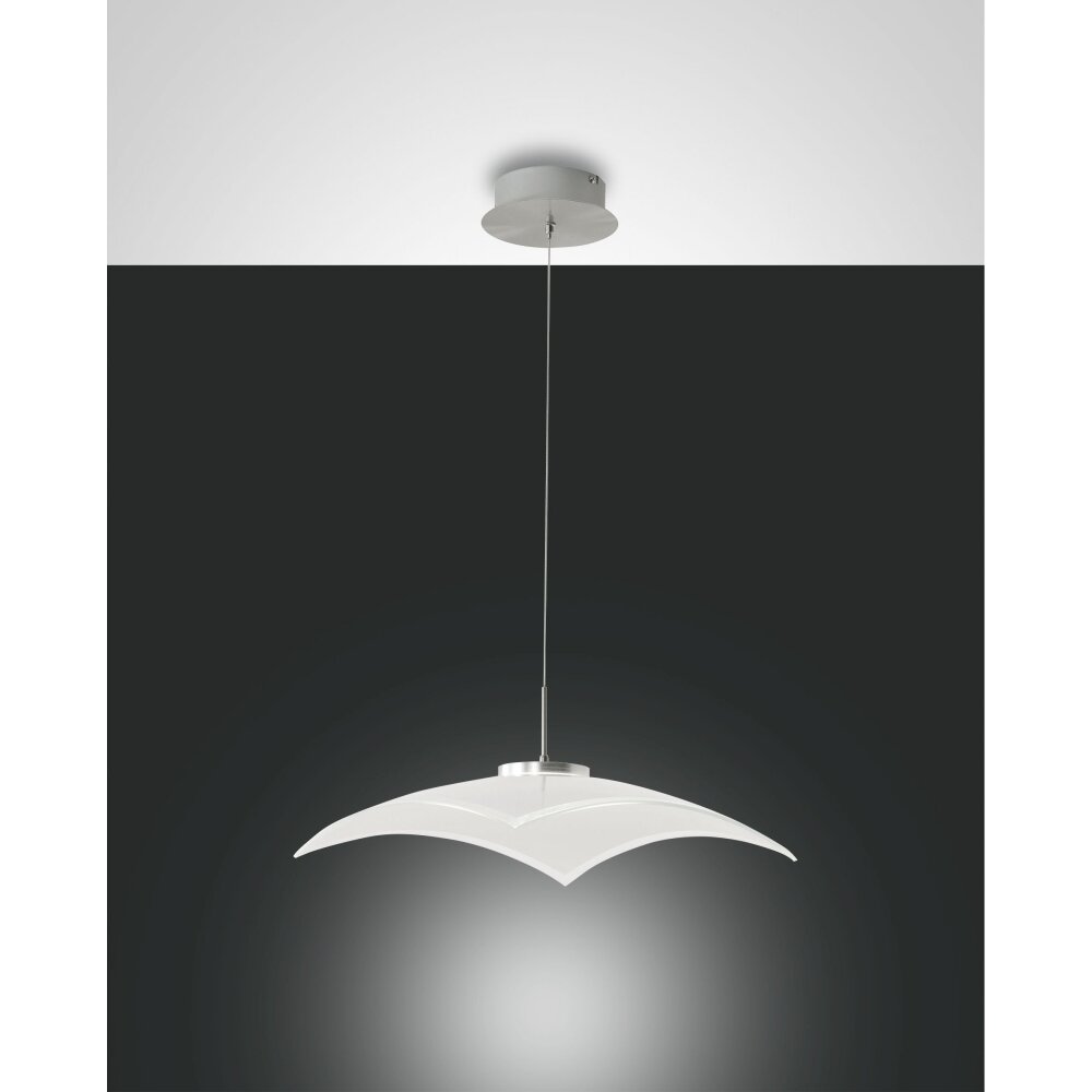 Fabas Luce Desus Pendelleuchte LED Nickel-Matt, 1-flammig main product photo
