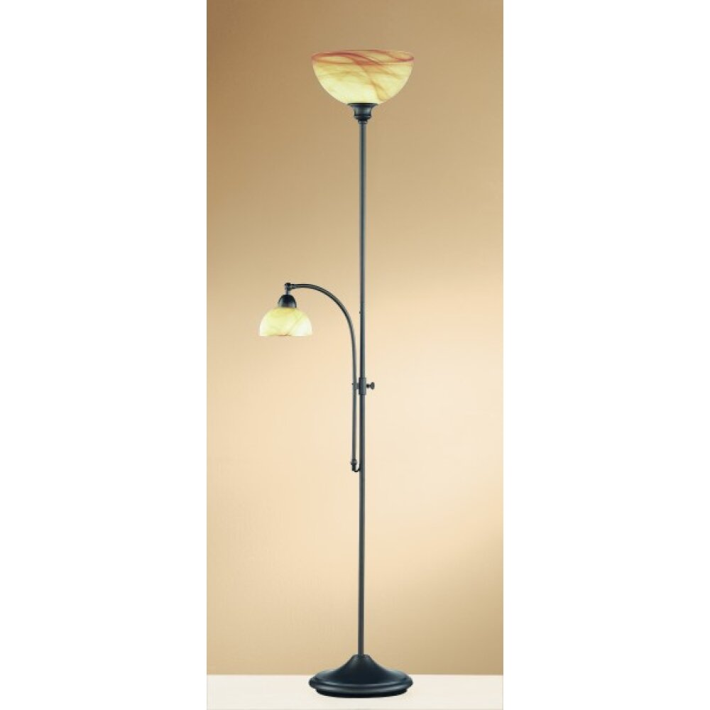 Wofi LACCHINO Deckenfluter Dunkelbraun, 2-flammig main product photo