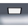 Leuchten Direkt FLAT Deckenpanel LED Schwarz, 1-flammig, Fernbedienung