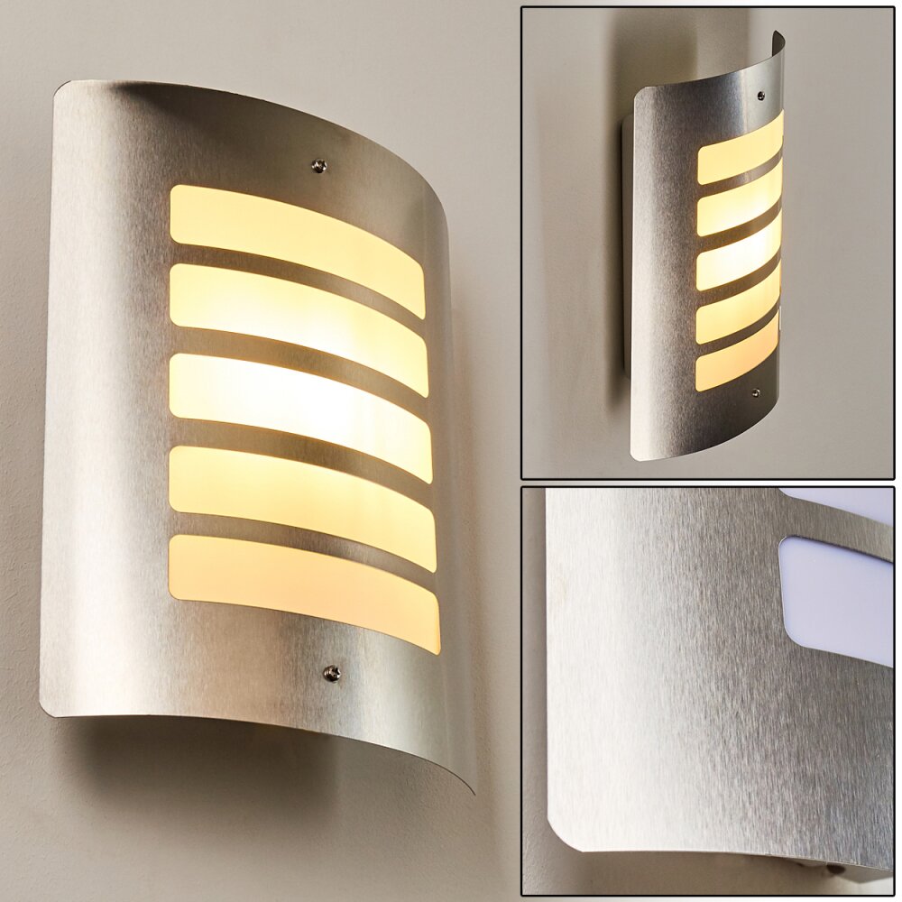 Alslev Außenwandleuchte Edelstahl, 1-flammig main product photo