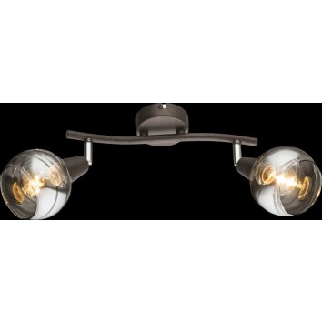 Globo Isla Deckenstrahler LED Bronze, 2-flammig