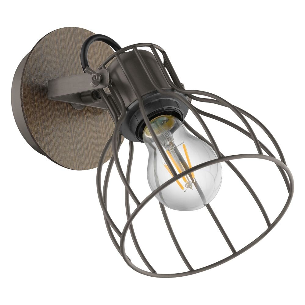 EGLO SAMBATELLO Wandspot Braun, Silber, 1-flammig main product photo