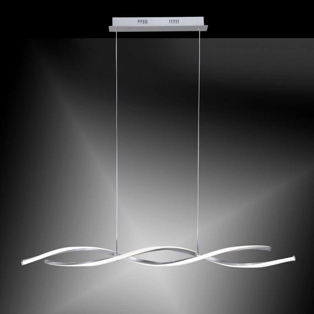Paul Neuhaus POLINA Pendelleuchte LED Edelstahl, 2-flammig main product photo