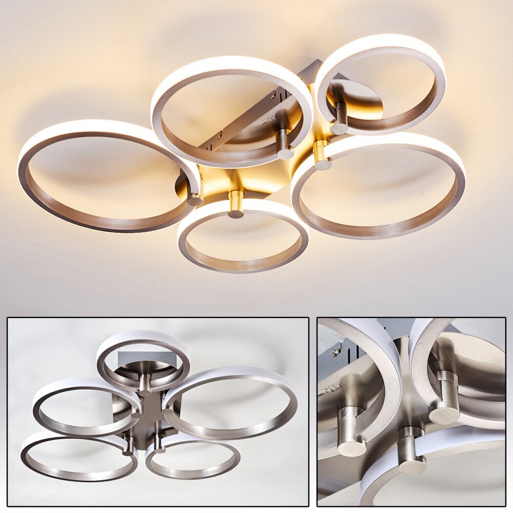 Volonne Deckenleuchte LED Silber, 5-flammig main product photo