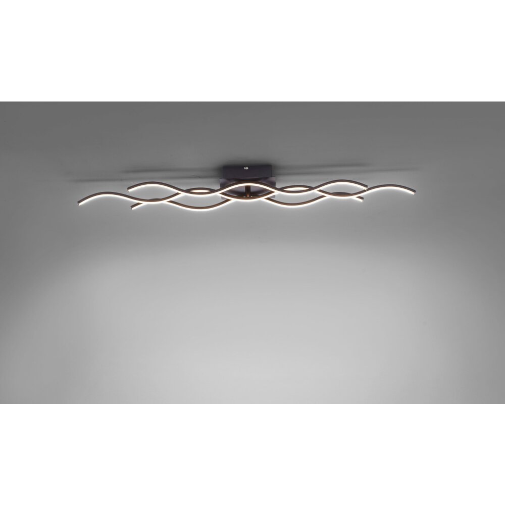 Leuchten Direkt Wave Deckenleuchte LED Schwarz, 3-flammig main product photo