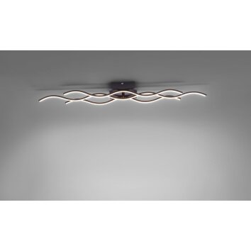 Leuchten Direkt Wave Deckenleuchte LED Nickel-Matt 15166-55