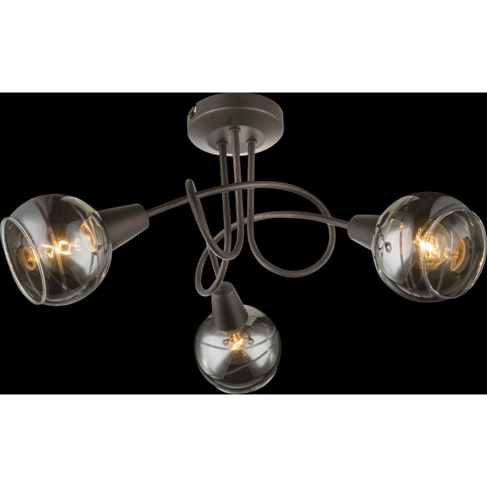 Globo Isla Deckenleuchte LED Bronze, 3-flammig main product photo