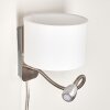 Wiby Wandleuchte LED Nickel-Matt, 2-flammig