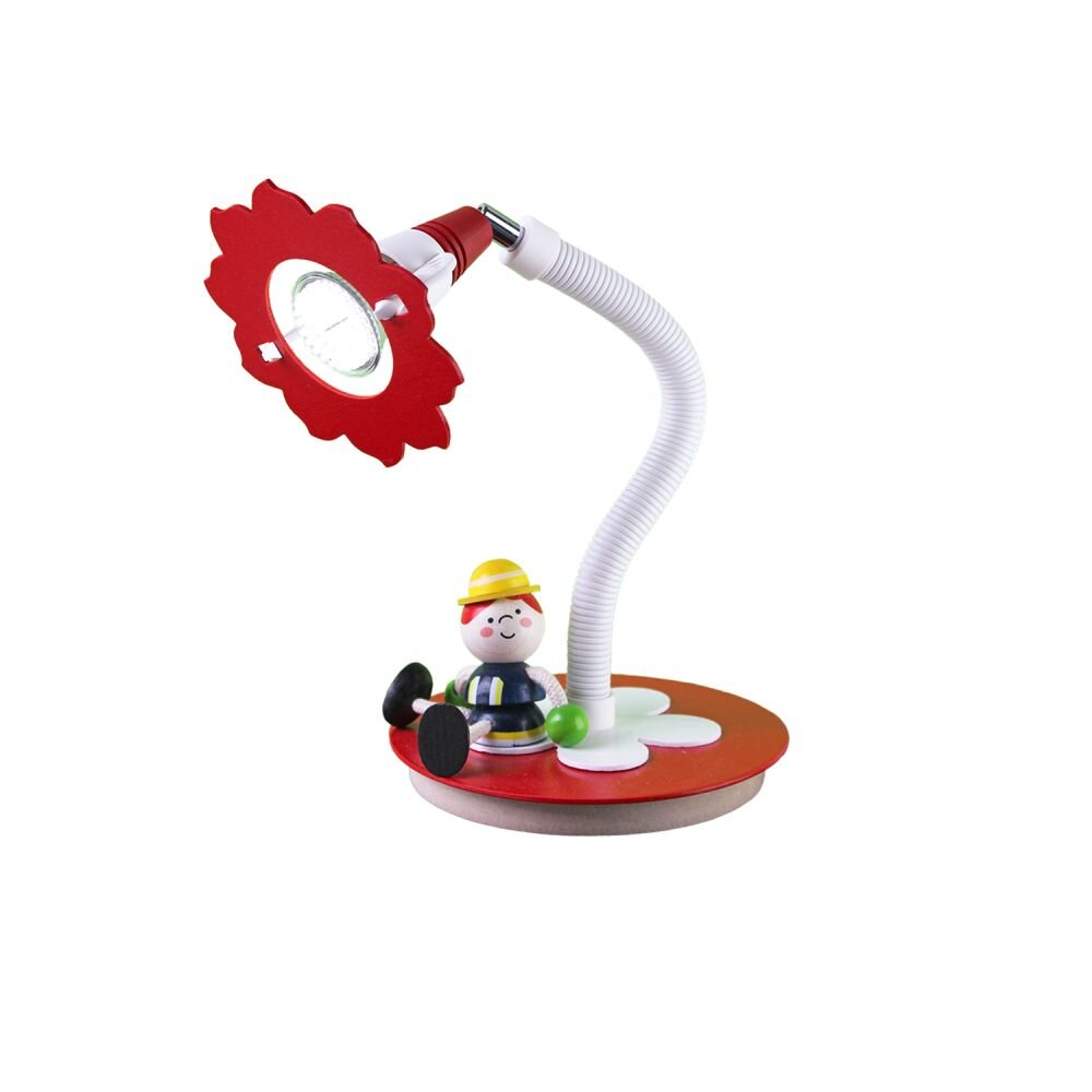 Elobra FRED Tischleuchte Rot, Weiß, 1-flammig main product photo