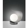 Fabas Luce Adria Tischleuchte LED Silber, 1-flammig