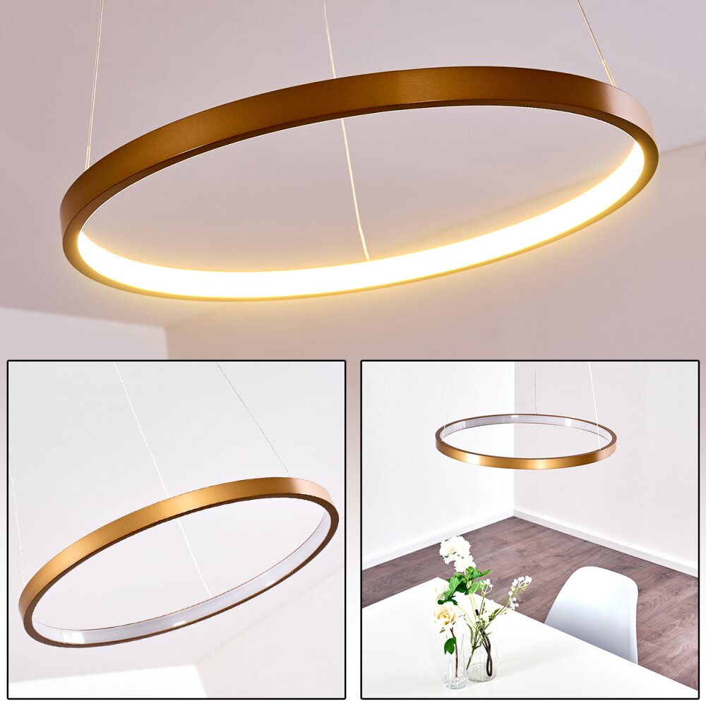 Canisteo Hängeleuchte LED Gold, 1-flammig main product photo