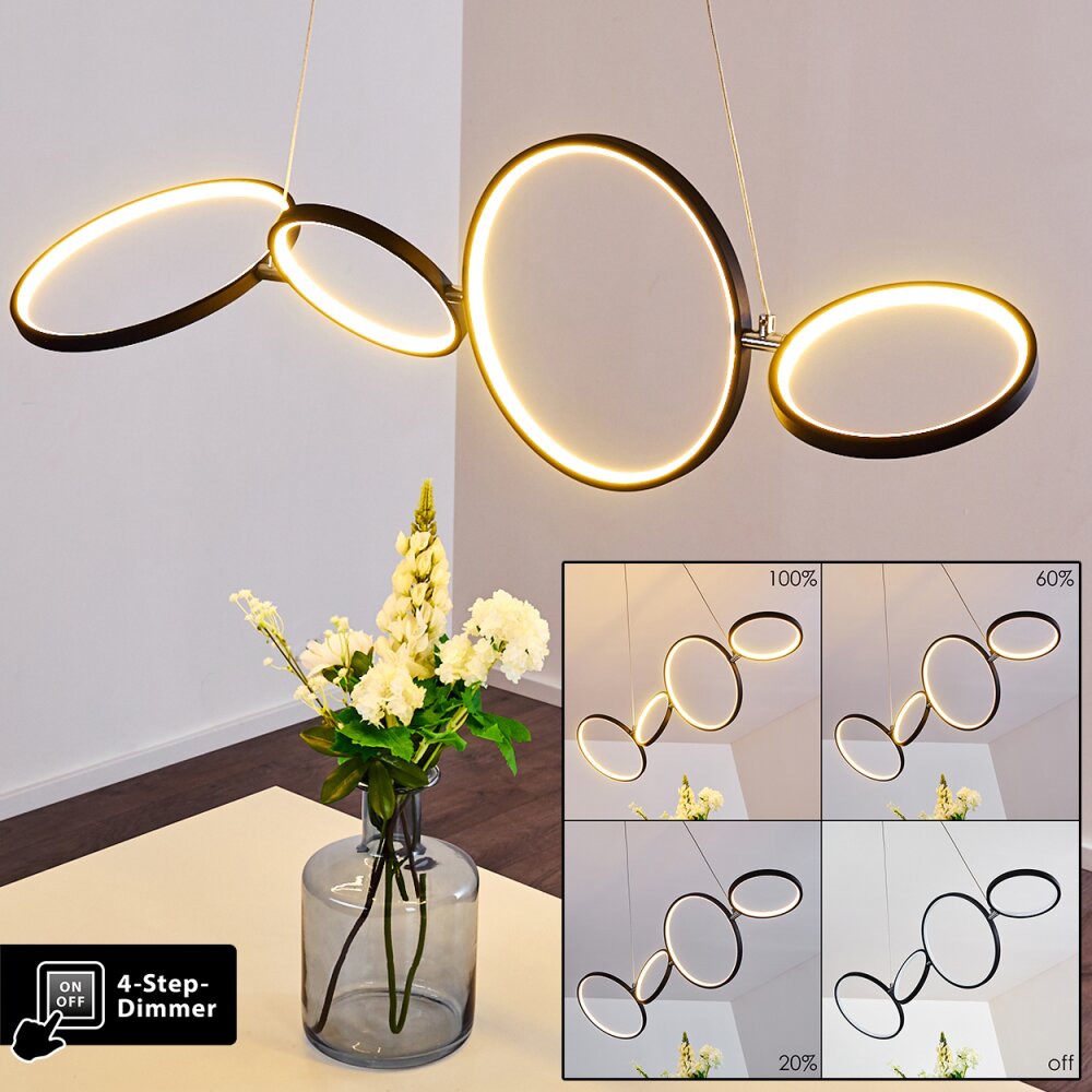 Rodekro Pendelleuchte LED Schwarz, 1-flammig main product photo