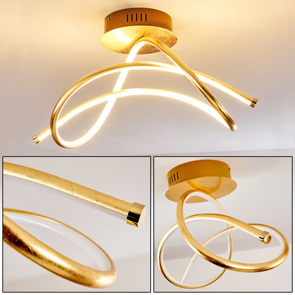 Wengi Deckenleuchte LED Gold, 1-flammig main product photo