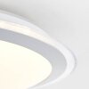 Brilliant Dinos Deckenleuchte LED Silber, 1-flammig, Fernbedienung, Farbwechsler