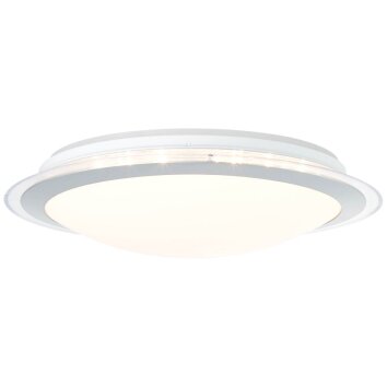 Brilliant Dinos Deckenleuchte LED Silber, 1-flammig, Fernbedienung, Farbwechsler Brilliant Dinos Deckenleuchte LED Silber, 1-flammig, Fernbedienung, Farbwechsler