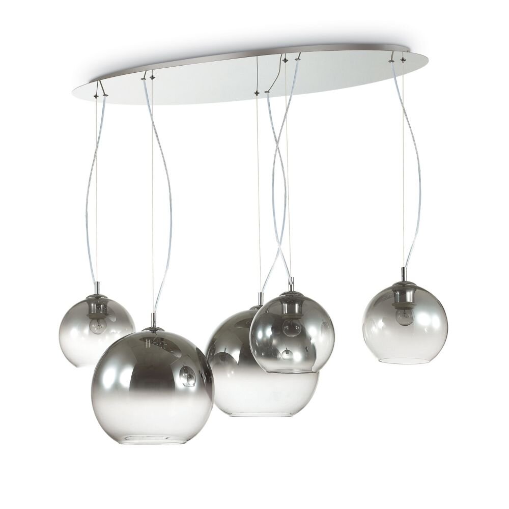 Ideal Lux DISCOVERY Hängeleuchte Chrom, 5-flammig main product photo