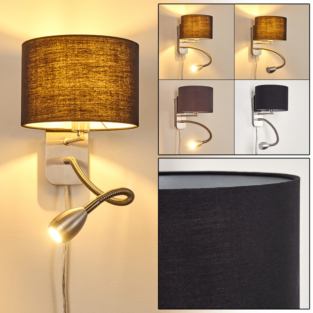 Wiby Wandleuchte LED Nickel-Matt, 2-flammig main product photo