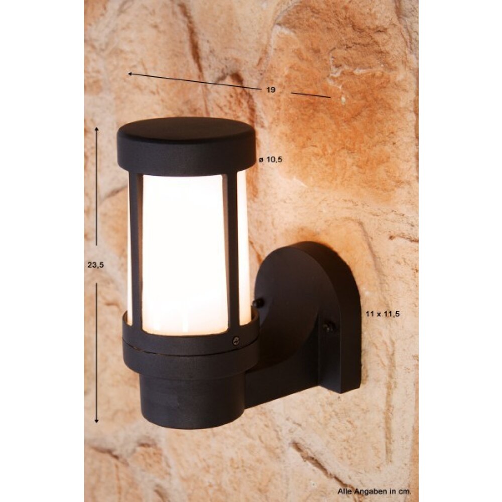 Konstsmide SIENA Wandleuchte Schwarz, 1-flammig main product photo