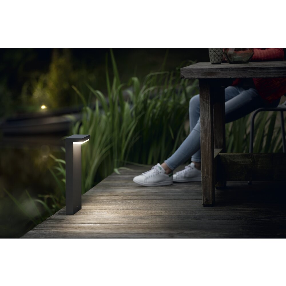 Philips Bustan Sockelleuchte LED Anthrazit, 2-flammig main product photo