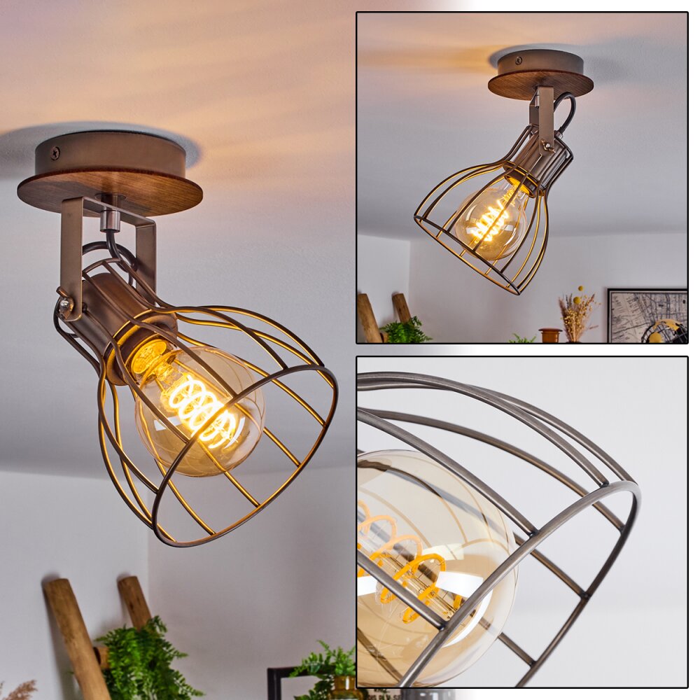 Bitterroot Deckenleuchte Braun, Holz dunkel, 1-flammig main product photo