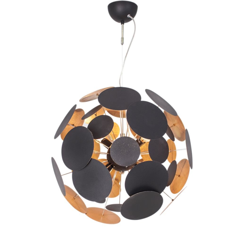 By Rydens Planet Hängeleuchte Gold, Schwarz, 4-flammig main product photo
