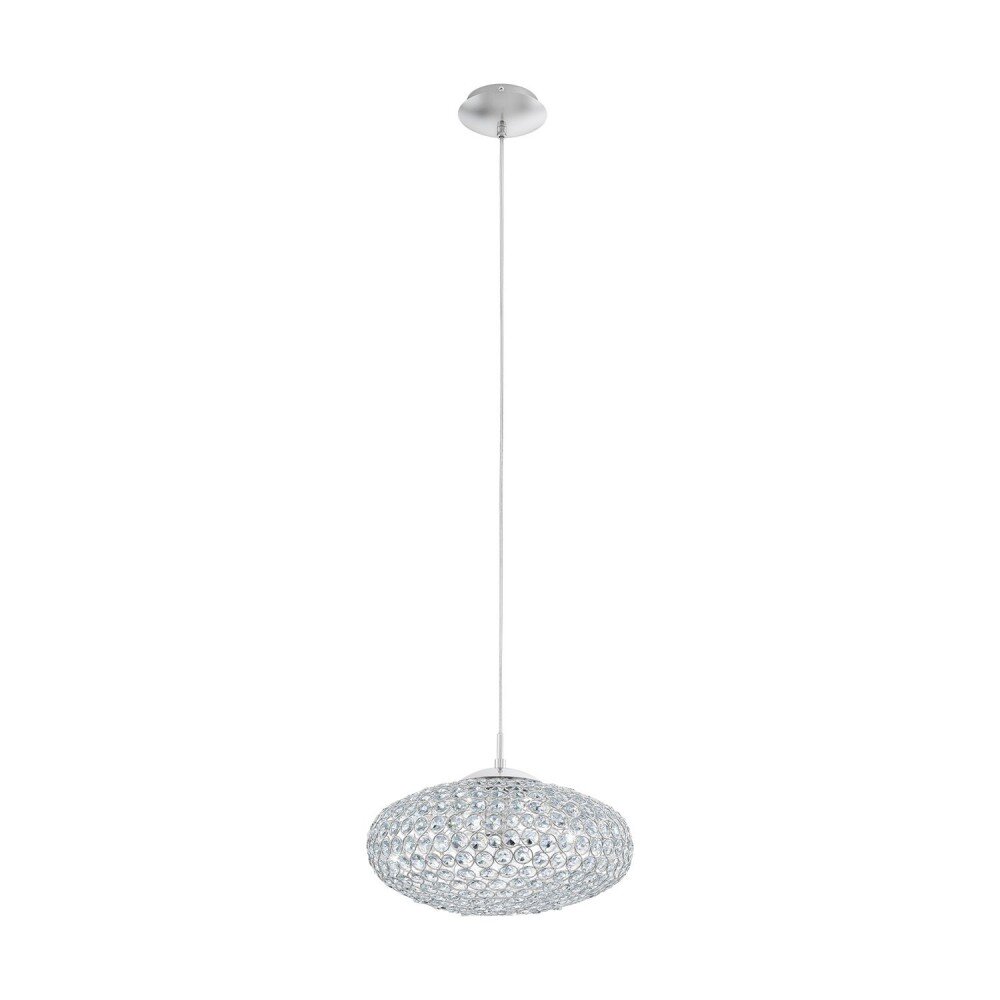 Eglo CLEMENTE Pendelleuchte Chrom, Kristalloptik, 1-flammig main product photo