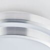 Brilliant Vilma Deckenleuchte LED Silber, 1-flammig, Fernbedienung, Farbwechsler