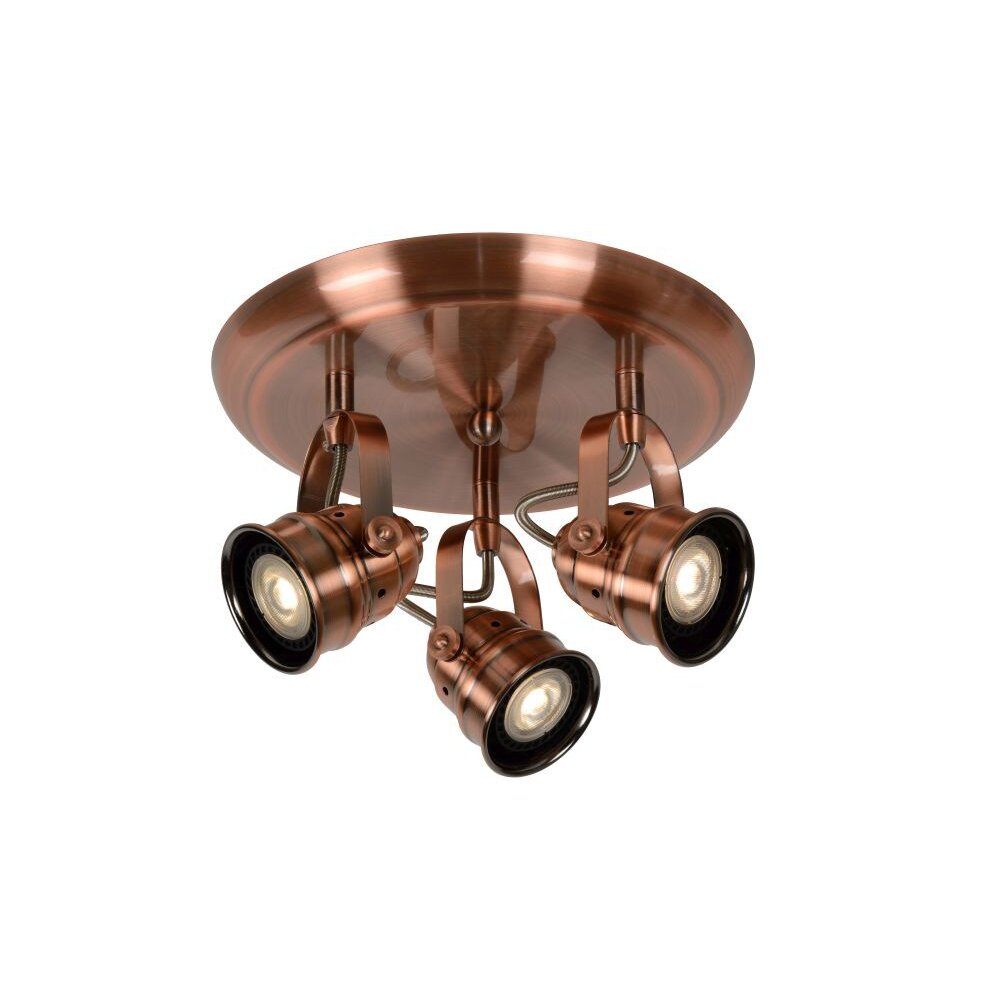 Lucide CIGAL Spot Kupferfarben, 3-flammig main product photo