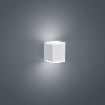 Helestra Kibo Außenwandleuchte LED Weiß, 2-flammig