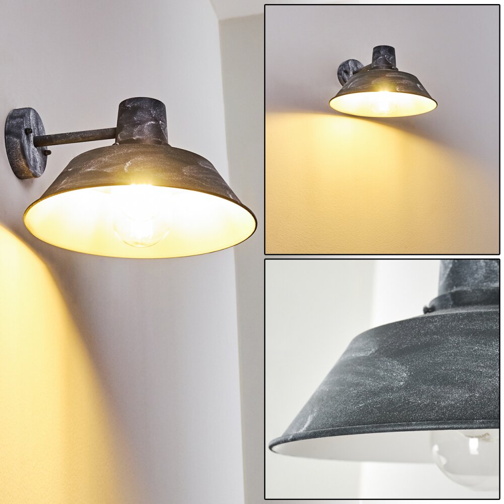 Maloja Außenwandleuchte Grau, Weiß, 1-flammig main product photo